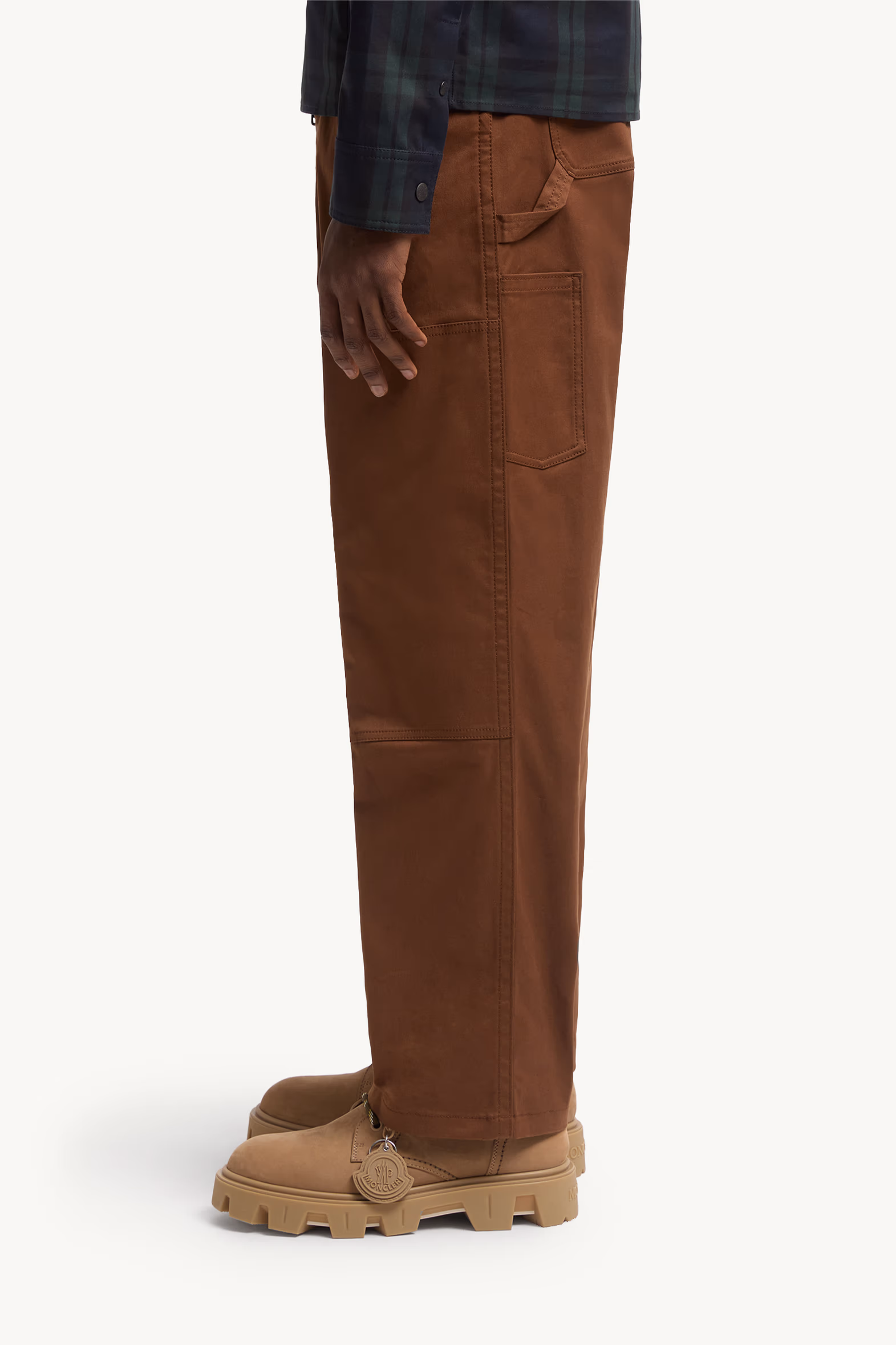 Bottes en nubuck et daim à lacets Peak City Hommes Kaki Moncler 2
